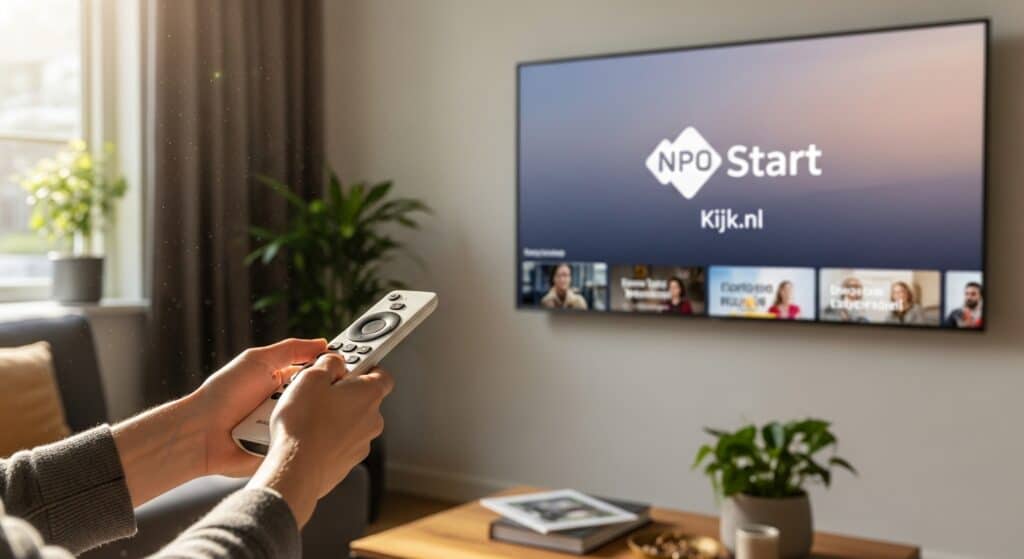 Smart TV met NPO Start en Kijk.nl apps voor tv kijken zonder abonnement