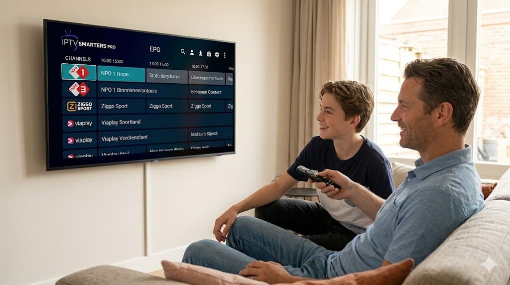 Een visuele weergave van een geoptimaliseerd Google zoekresultaat voor IPTV Smarters, inclusief FAQ Schema en groene vinkjes voor expertise.